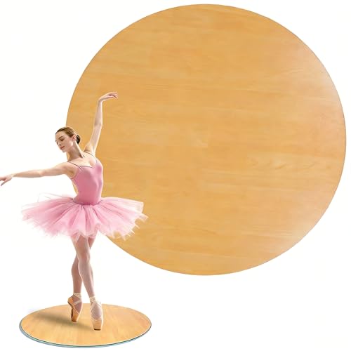 Tristcily 8mm 31-Inch Marley Dance Floor Mat for Home, Non-Slip PVC Portable Dance Mat for Ballet, Pop, Jazz, Apartment-Friendly Practice Floor