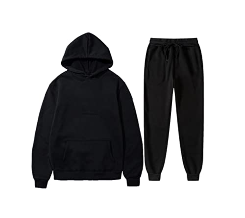 Ensemble de vêtements de sport pour homme sweat à capuche chaud et pantalon multicolore XL