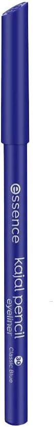 essence cosmetics kajal pencil, nr. 30 Classic Blue, blauw, definiërend, langdurig, kleurintensief, mat, veganistisch, microplastic deeltjes vrij, nanodeeltjes vrij (1g)