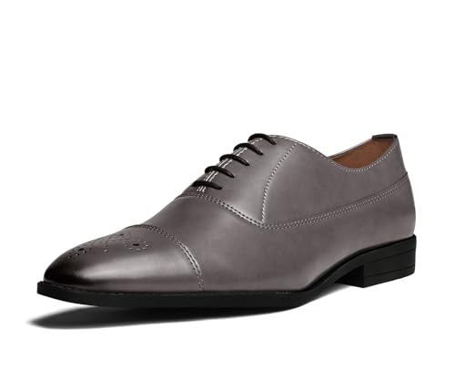 Image of LOUIS STITCH Men's Formal Shoe | Derby Shoes, Lace-Up Style, Shiny Finish | Solid Design | Perfect for Formal, Business Casual, and Parties (LSRGCT)