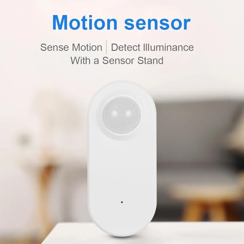Image of Haozee Smart Motion Sensor, Zigbee PIR Motion Sensor with Illumination, High Sensitivity, Real-time Detection, Zigbee Hub Required, Supports Home Assistant, Smartthings,Hubitat