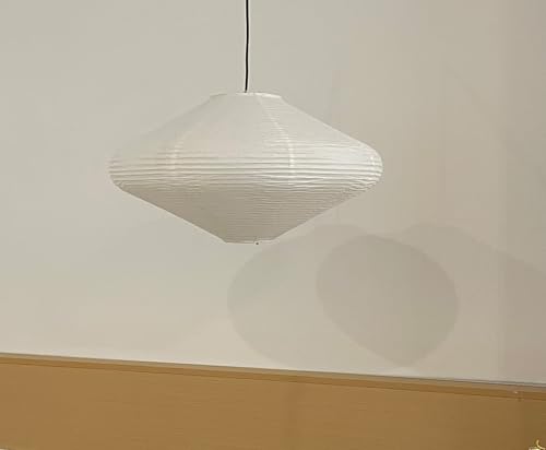 Image of 19.69 inch Pendant Paper Lantern Lamps, (50cm) Rice Hanging Light Shades,Minimalist Ceiling Large White Rice Paper Lamp Shade,Ceiling Chinese Lanterns,Japanese Decor