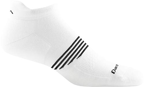 Darn Tough Element No Show Tab Lightweight Sock with Cushion - Men's White X-Large