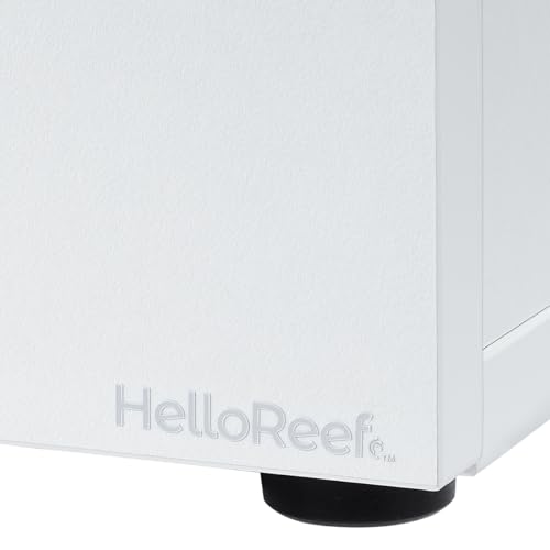 Image of HelloReef 15 Gallon Aquarium Stand - Modern Design, Sturdy Build, Water Resistant Premium Finish, Storage Shelfs Included for Freshwater and Saltwater Tanks (White)
