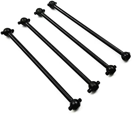 MiTASQ4Pcs Metal Dog Bone Drive Shaft for Wltoys 144001 124019 124018 RC Car Upgrades Parts Accessories ( Color : Black )