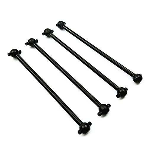 MiTASQ4Pcs Metal Dog Bone Drive Shaft for Wltoys 144001 124019 124018 RC Car Upgrades Parts Accessories ( Color : Black )