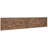 vidaXL Cabecero Natural 200 cm Madera de Teca Maciza, Acabados Acogedores