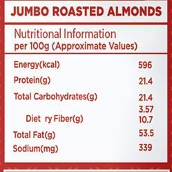 Image of Nutty Gritties California Roasted Almonds, Lightly Salted, Dry Roasted, Non Fried, Zero Oil, Crunchy Healthy Snack - 24g (Pack of 30)