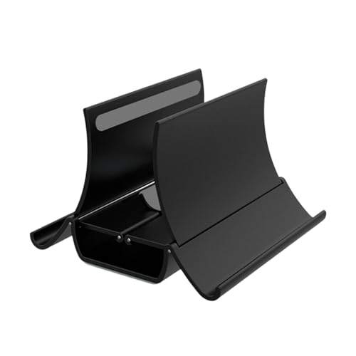 CHIZISX Gravitating - Soporte vertical para portátil con bloqueo automático con base de silicona de disipación de calor y diseño ABS que ahorra espacio