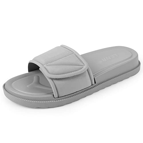 LENR Women's Slide Sandals, Soccer Slide Sandals For Women With M...