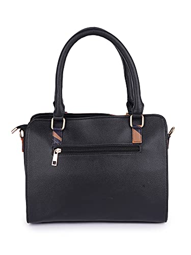 Image of LAPIS O LUPO Women Fashion Leaf Print Design Handbags Synthetic Leather Top Handle Satchel Purse With Sling