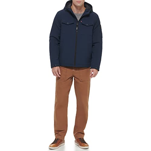 Image of Levi's Men's Soft Shell Two Pocket Hooded Trucker Jacket