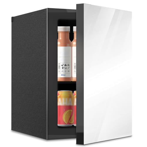 Image of Erivess Compact Beverage Refrigerator, 24 Can /0.6 CuFt Skincare Mini Fridge