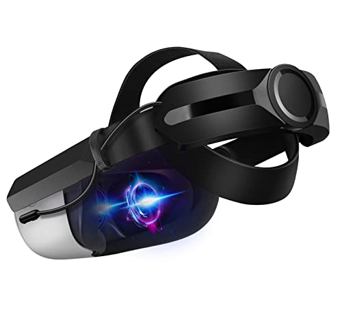 VR Elite Strap avec batterie 6000 mAh pour Oculus Quest 2 Remplacement réglable Confortable VR Bandeau Accessoires Noir Cover