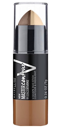 ONLY 1 IN PACK Maybelline Master Contour Face Studio V-Shape Duo Stick, 020 Deep by Maybelline