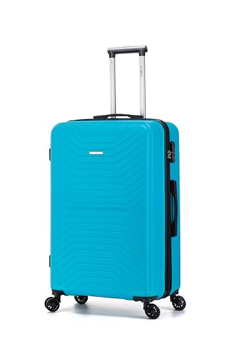 FLYMAX 29" Large Suitcase 4 Wheel Lightweight Luggage Hard Shell Travel Case Hold Check in Fits 23kg - 27kg + 3 Digit Lock Suitcase Large + Telescopic Handle 100 Litre Capacity
