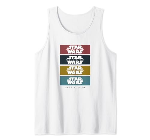 Star Wars Trilogy Logos débardeur vintage idéal pour l'été et le sport