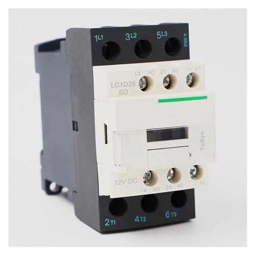 Contacteur LC1D25SD résoud les pannes de commutation 72V DC 25A sur circuit triphasé