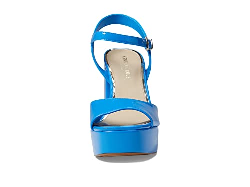 Kenneth Cole New York Women's Dolly Wedge Sandal, Blue Patent, 62
