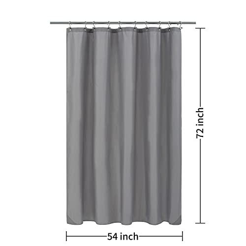 Image of ALYVIA SPRING 54x72 Stall Waterproof Fabric Shower Curtain or Liner Grey
