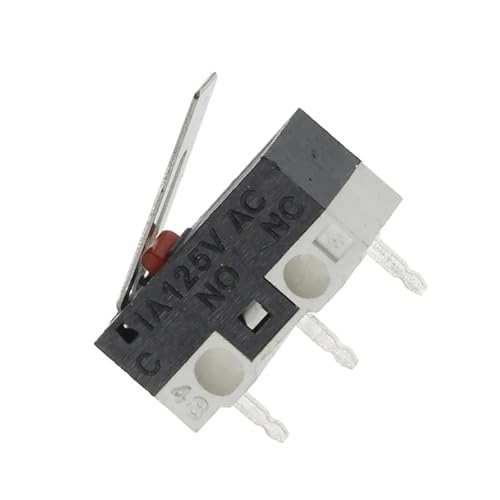 Interrupteur de fin de course 3 broches bouton-poussoir 1A 125V CA micro switch, 5pcs - 3