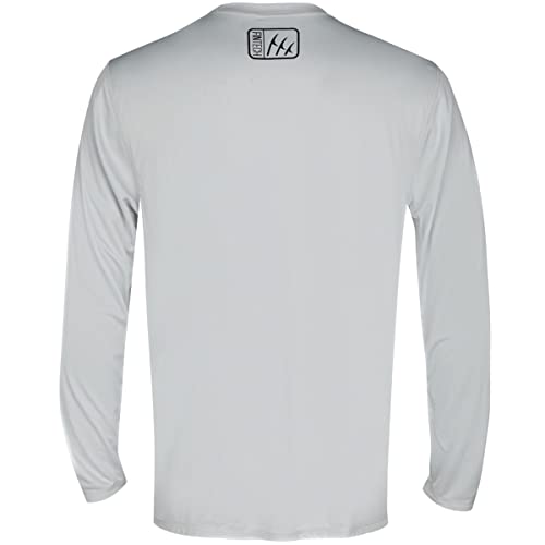 Wanted Bass Sun Defender UV Long Sleeve T-Shirt - Glacier Gray2