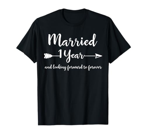First Wedding Anniversary Gifts for Him Her Couples T-Shirt T-Shirt