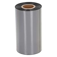 Fafeicy 110mm*300m Schwarzes Thermotransferband Harz, Thermotransferband mit dreischichtiger Struktur, Kompatibel FüR TSC, FüR Argox, FüR Zebra, Zum Drucken von Versandetiketten