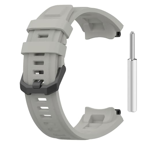 Image of YODI Strap Band Compatible with Amazfit T-Rex 2 Smartwatch Only Soft Silicone | Nylon | Chain | Leather Watch Straps with Installation Adjuster Tool For Amazfit TRex 2