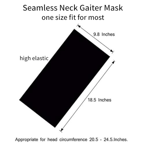 Image of Neck Gaiter Masks Tube Scarf,Seamless Bandanas Buffs Gators,Ourdoor Face Mask Face Covering Multi Headwear