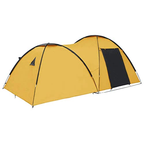 Preisvergleich Produktbild vidaXL Camping-Igluzelt 450×240×190 cm 4 Personen Gelb