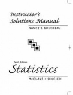 Paperback Statistics, Instruction's Solutions Manual (Instructor's solutions Manual) Book
