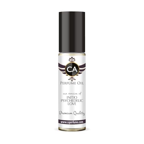 CA Perfume Impression of Psychedelic Love Unisex Fragrance Oil Floral Scent Long Lasting Perfumes for Women &amp; Men Travel Size TSA Ready Mini Parfum Body Oil Roll-on 0.33 Fl Oz 10ml