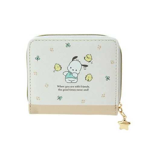 Sanrio 126080 Sanrio Wallet, Pochacco, Pochacco, 3.5 x 4.1 x 1.0 inches (9 x 10.5 x 2.5 cm), Kids Wallet, Character2