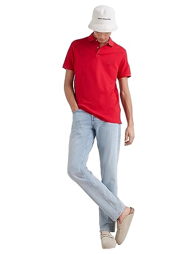 Image of Tommy Hilfiger Men's Short Sleeve Cotton Pique Polo Shirt in Regular Fit 2024 Collection