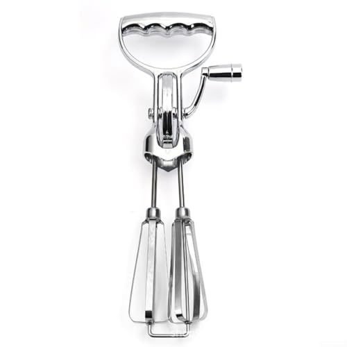 Mezclador manual de velocidad ajustable de acero inoxidable para mezclar masa y salsas en la cocina (grande)