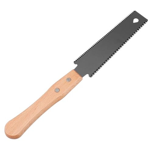 Lurrose Heavy Duty Gardening Hand Saw Compact Craft Saw for Woodworking Pruning and DIY Projects Sharp Double Sided Blade for Efficient Cutting for Camping and Outdoor Use