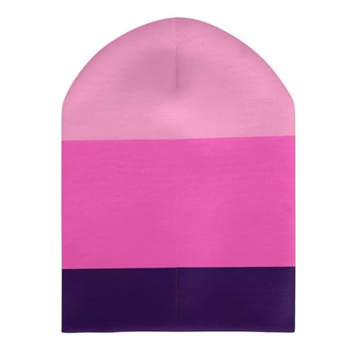 Omnisexual Pride LGBTQ Kids Beanie Hat for for Girls Boys Children Cap Winter Knitted Chemo Cancer Headwear Accessories Gifts Decoration Black3