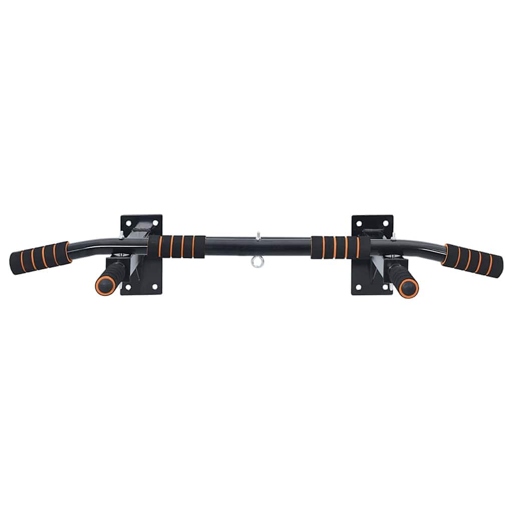 Barra per Trazioni da Parete, Dip Station per Home Gym, Struttura in Acciaio, 92 x 51 x 18 cm, Portata fino a 150 kg, Nero e Rosso