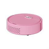 Tidgel 3-in-1-Roboter-Staubsauger zum Kehren und Nasswischen, für intelligente Auto-Reinigung, mit Anti-Drop-Sensoren für harte Böden, Weiß (Rosa)