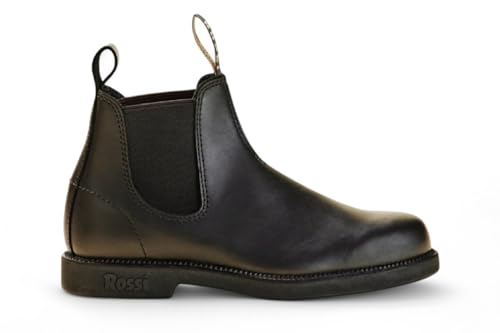 Infinity Leather Botines Chelsea Unisex Australianos Rossi Booma 607 de Piel Negra