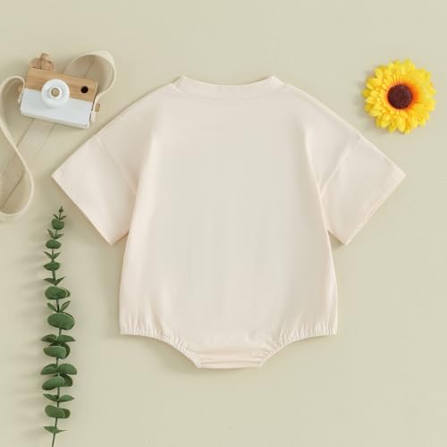 Kayotuas First Birthday Outfit Boy Half Way to One Baby Bubble Romper Birthday Boy Short Sleeve Bodysuit Shirt Summer Clothes4