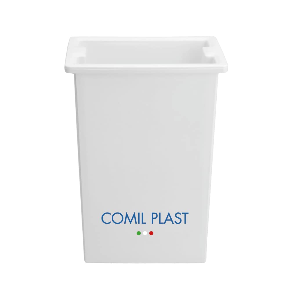 Comil Plast Portafiori Interno Per Cimitero: Bianco, Altezza 15cm, Diametro 6,5cm, Con Ghiera Inclusa - Made In Italy - 5
