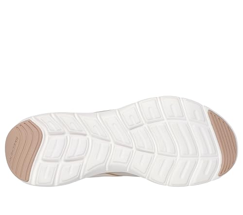 Skechers Donna Flex Appeal 5.0 - Luxe Glow Sneaker In Naturale/Oro, Taglia 37, Vegan, Lavabile In Lavatrice - 3