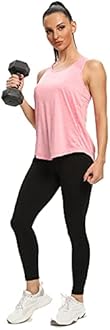 Aeuui Womens Workout Tops for Women Racerback Tank Tops Mesh Yoga Shirts Athletic Running Tank Tops Sleeveless Gym Clothes