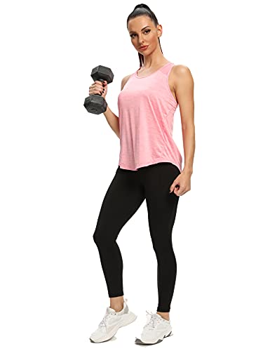 Aeuui Womens Workout Tops for Women Racerback Tank Tops Mesh Yoga Shirts Athletic Running Tank Tops Sleeveless Gym Clothes