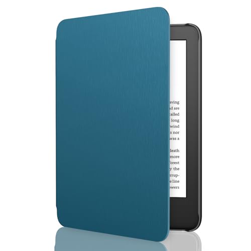 Image of MoKo Case Fits 6 inch e-Reader(11th Generation-2024 /2022 Release), Magnetic Closure Lightweight Shell Cover with Auto Wake /Sleep, Not for TCL Remarkable Kobo, French Blue