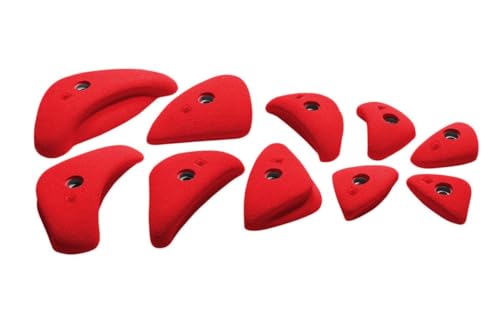 Prises d'escalade Ocun Holds Set 4 Edges de couleur rouge