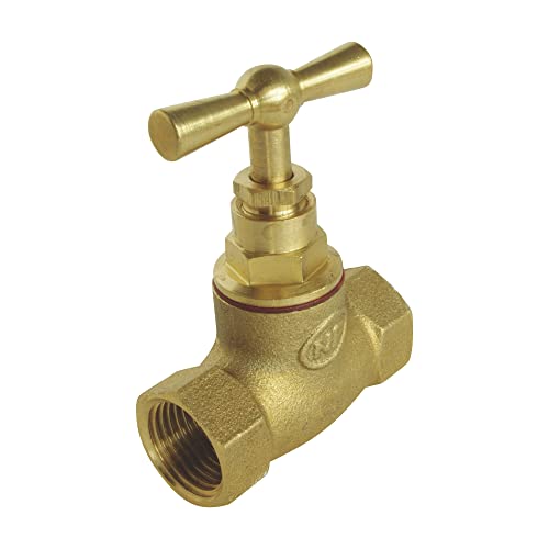 SOMATHERM FOR YOU - Shut-Off Valve for screwing in Double IG FF20/27 - Upper Part with Boom - Made of raw Brass - Image 3
