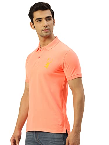 Image of CHKOKKO Men's Cotton Regular Fit Half Sleeves Polo T-Shirt